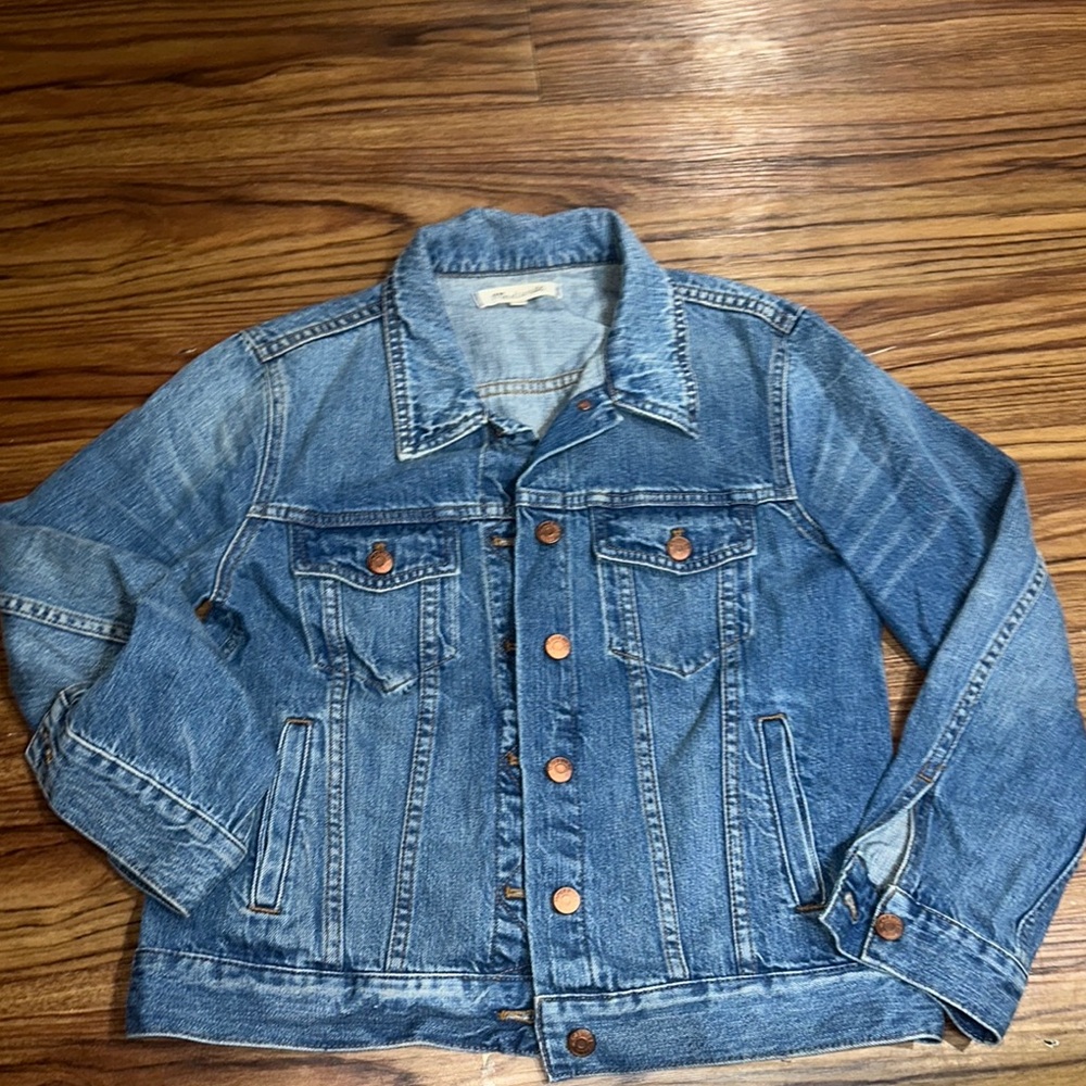 Madewell Blue Lightweight Shirt Jacket